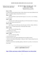 BỘ ĐỀ THI HỌC SINH GIỎI VẬT LÍ 6 CỰC HAY