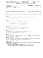 Đề thi HSG hóa học lớp 8