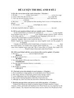 ĐỀ LUYỆN THI HSG ANH 8 SỐ 2