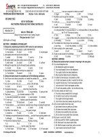 đề thi tuyển sinh tiếng Anh lớp 10 chuyên, ĐH Sư Phạm Hà Nội