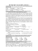 ĐỀ THI THỬ VÀO 10 MÔN ANH SỐ  2
