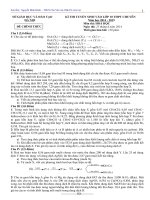 Đề tuyển sinh vào 10  môn Hóa học số 10