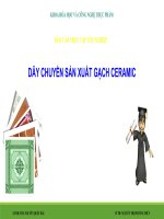 DÂY CHUYỀN sản XUẤT GẠCH CERAMIC