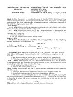 Đề thi vào lớp 10 môn Hóa học số 42