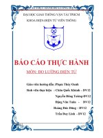 Báo cáo thực hành môn đo lường điện tử