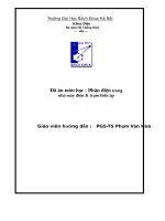 Đồ án môn học Phần Điện trong nhà máy điện và trạm biến áp