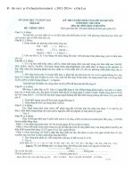 Đề thi vào lớp 10 môn Hóa học số 41