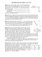 ĐỀ KIỂM TRA OLYMPIC VẬT LÝ 10