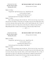 Đề thi học sinh giỏi Ngữ văn lớp 10 chọn lọc số 14