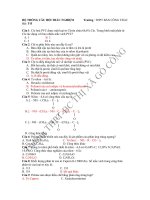 HỆ THỐNG câu hỏi TRẮC NGHIỆM  về tơ