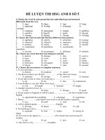 ĐỀ LUYỆN THI HSG ANH 8 SỐ 5