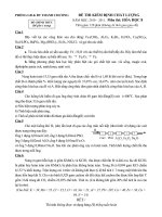 Đề thi HSG hóa 8 có đáp án