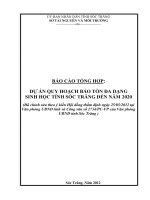 Dự án quy hoạch bảo tồn đa dạng sinh học tỉnh Sóc Trăng đến năm 2020