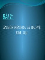 bài 2   ăn mòn điện hóa và bảo vệ kim loại
