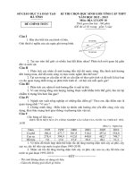 Đề thi học sinh giỏi môn Địa lí lớp 10 chọn lọc số 11