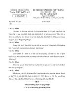 Đề thi học sinh giỏi môn Lịch sử lớp 10 chọn lọc số 7