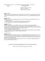 Đề thi học sinh giỏi môn Hóa học lớp 11 chọn lọc số 32