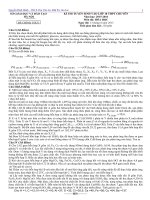 Đề tuyển sinh vào 10  môn Hóa học năm 2015 - 2016 số 19