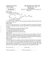 KÌ THI CHỌN GIÁO VIÊN GIỎI HUYỆN BÁ THƯỚC 2011-2012 - CHUYÊN MÔN 5