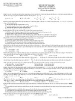 Đề thi thử đại học môn Vật lý (13)