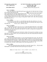 Đề tuyển sinh vào lớp 10 chuyên Hóa số 59