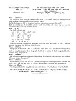 Đề thi học sinh giỏi Hóa học 9 cấp tỉnh số 17