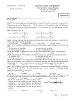 Đề thi thử đại học môn vật lý (11)