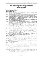 ĐỀ ÔN TẬP KÌ THI ĐẠI HỌC CAO ĐẲNG MÔN LỊCH SỬ NĂM 2010