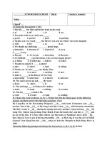 Đề anh 8 - sưu tập đề kiểm tra, thi học sinh giỏi tiếng anh 8 tham khảo bồi dưỡng  (101)