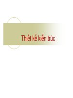 Bài giảng thiết kế kiến trúc