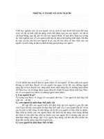 NHỮNG vấn đề về CON NGƯỜI