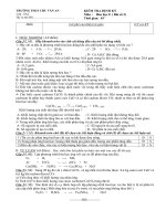 Đề kiểm tra định kì  môn Hóa học lớp 8 số 19