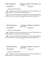 Đề văn 7 - sưu tầm đề kiểm tra, thi định kỳ học sinh giỏi môn văn bồi dưỡng (141)