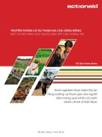 Truyền thông có sự tham gia của cộng đồng một số mô hình giúp người dân tiếp cận thông tin