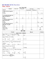 Đề thi lớp 6 HKII môn Toán đề số 1