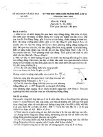 Tuyển tập đề thi HSG môn vật lý lớp 12 hay nhất  (11)