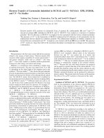 Electron transfer of carotenoids imbedded in MCM 41 and ti MCM 41 EPR, ENDOR and UV vis studies