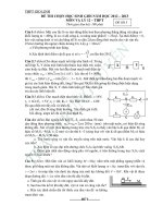 Đề thi chọn học sinh giỏi 12 THPT Gio Linh môn vật lý