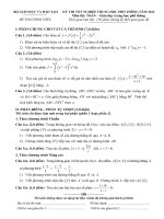 Đề thi tốt nghiệp môn toán THPT 2012