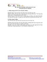 Đề thi thử đại học môn lịch sử (10)