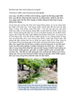 bài thảo luận môi trường và con người