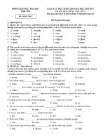 thi HSG tiếng Anh lớp 8 (Hưng Yên)