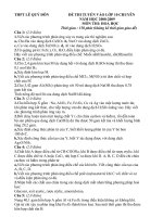 Đề thi tuyển vào lớp 10 chuyên Hóa số 11