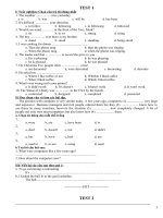 Đề anh 8 - sưu tập đề kiểm tra, thi học sinh giỏi tiếng anh 8 tham khảo bồi dưỡng  (306)