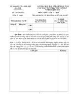 Tuyển tập đề thi HSG môn vật lý lớp 12 hay nhất  (7)