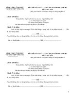 Đề văn 10 - sưu tầm đề kiểm tra, thi học kỳ, học sinh giỏi tham khảo bồi dưỡng  (15)