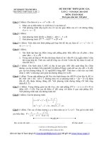 Đề thi thử thpt quốc gia