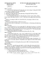 KÌ THI CHỌN GIÁO VIÊN GIỎI HUYỆN BÁ THƯỚC 2011-2012 - CHUYÊN MÔN 3