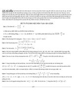 đề thi thử đại học môn toán có bình luận và giải chi tiết