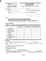 thi tuyển sinh vào trường chuyên Bến Tre 2009